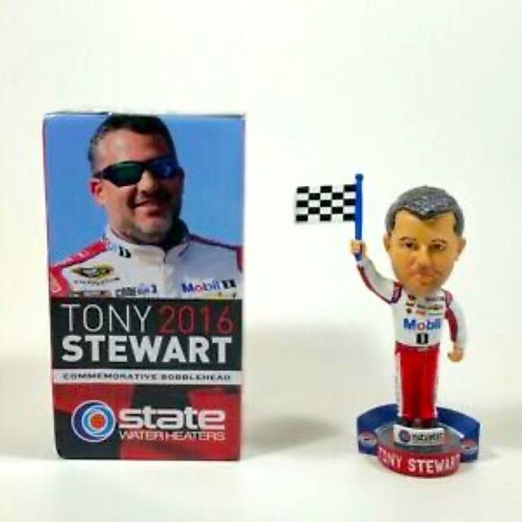 2016 Tony Stewart Commemorative Bobblehead TX NEW - Picture 1 of 14